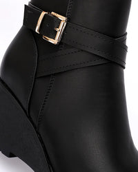 SUN-DVTH-011  Wedge Ankle Boot