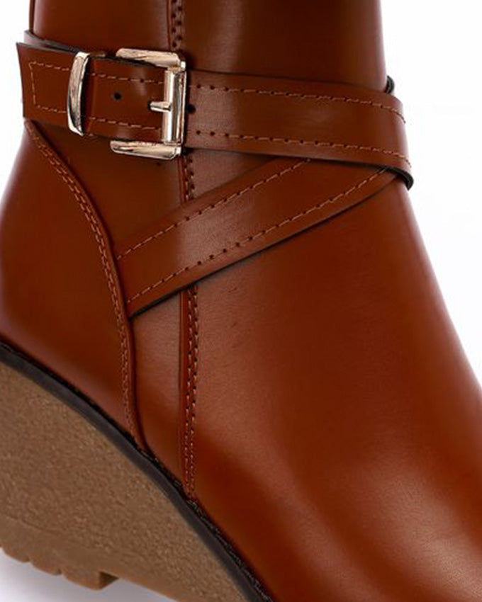 SUN-DVTH-011  Wedge Ankle Boot