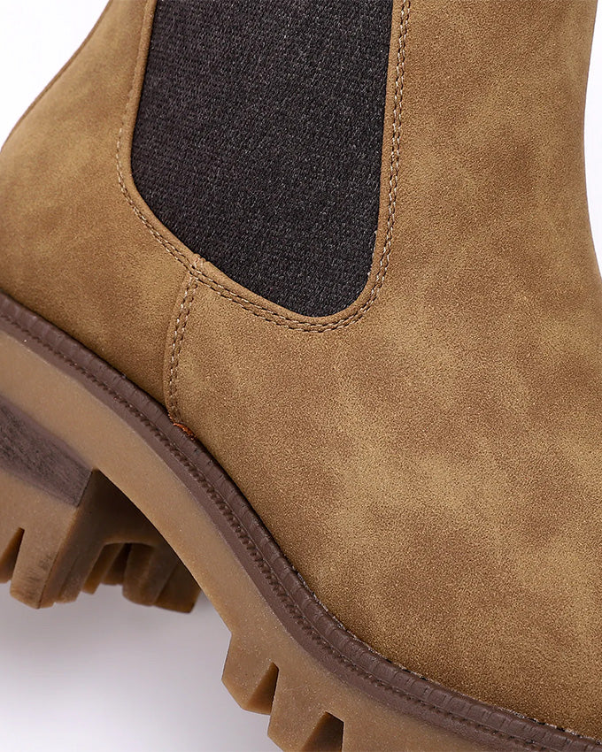 SUN-DVTH-012 Suede Half Boot