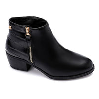 SUN-DVTH-023 Leather Ankle Boots