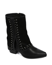 SUN-DVTV-004 Decorative Studs Cuff Boots