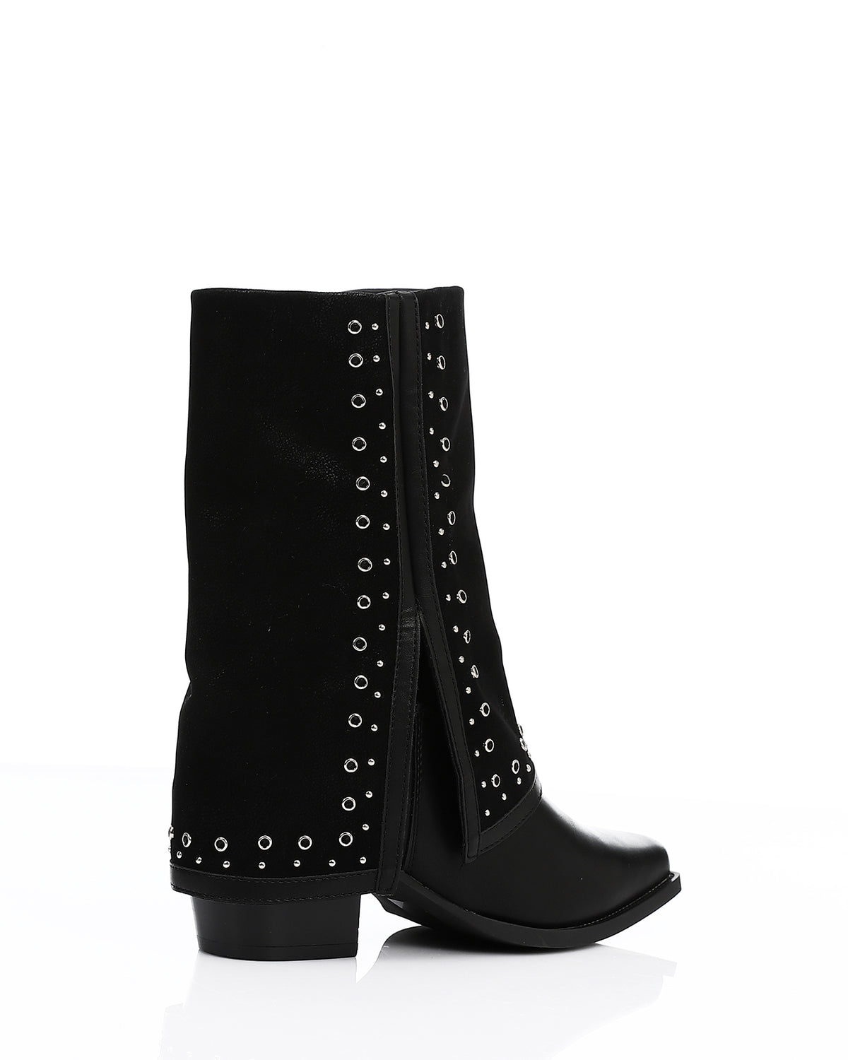 SUN-DVTV-004 Decorative Studs Cuff Boots