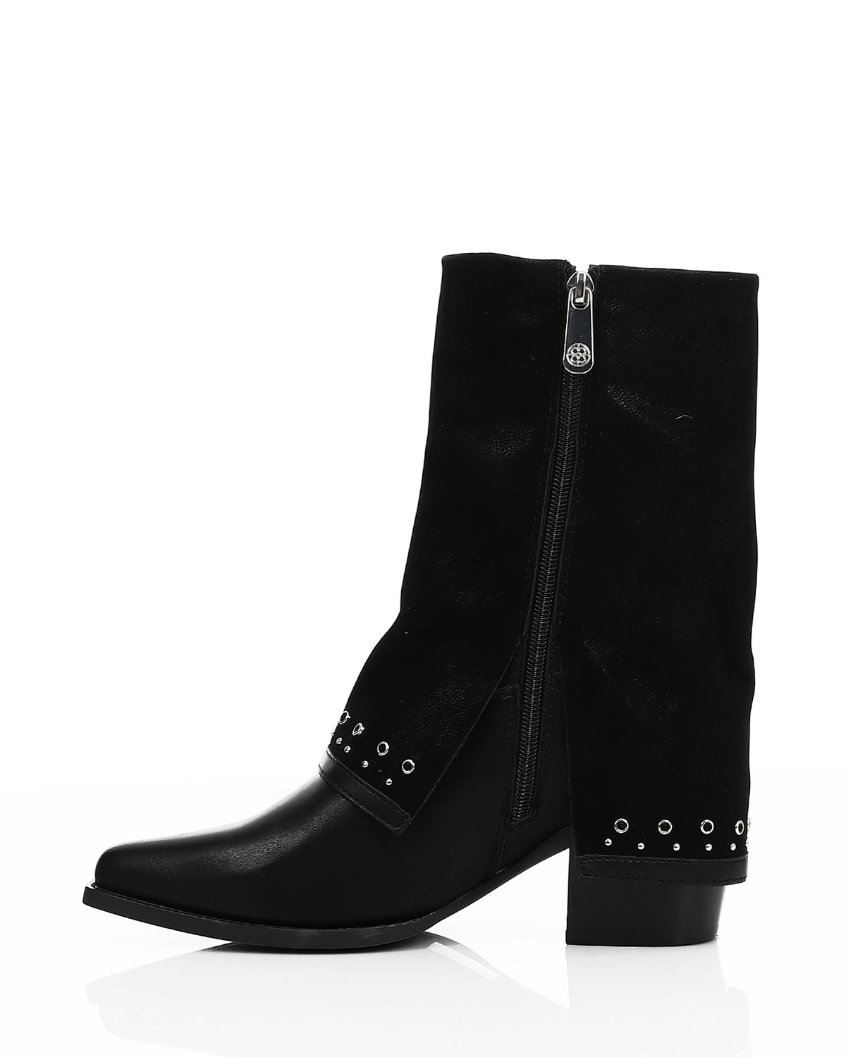 SUN-DVTV-004 Decorative Studs Cuff Boots