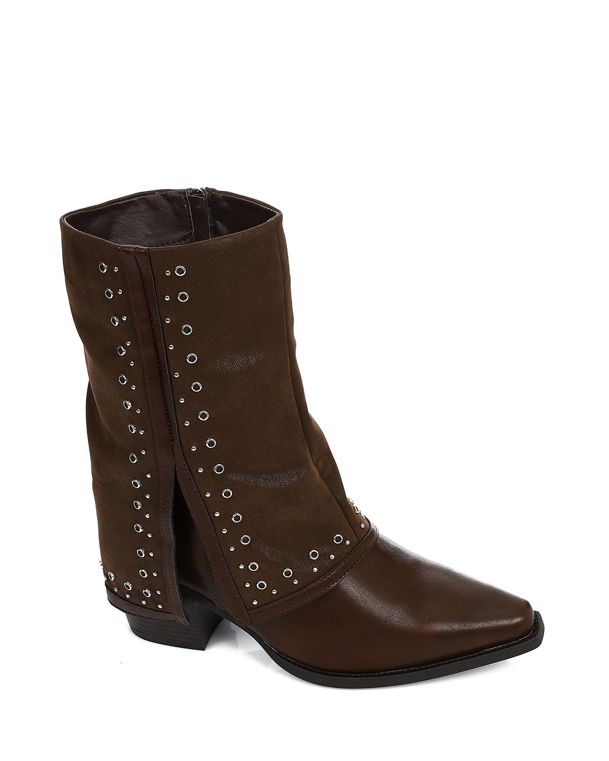 SUN-DVTV-004 Decorative Studs Cuff Boots