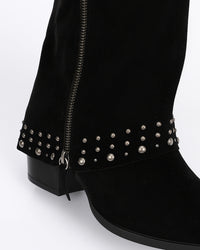 SUN-DVTV-009 Decorative Studs Cowboy Boots