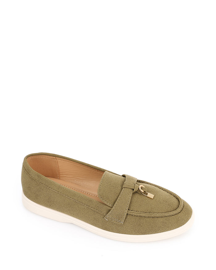 WAH-DVTV-002 Suede Loafers Flats