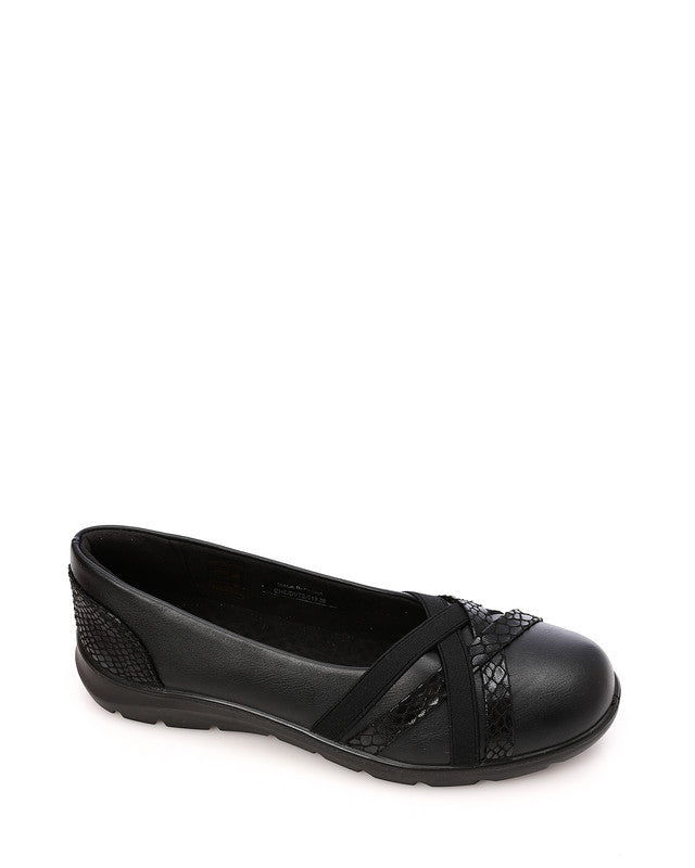 CHE-DVTS-013 Cross Strap Reptile Comfort Ballerina