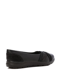 CHE-DVTS-013 Cross Strap Reptile Comfort Ballerina