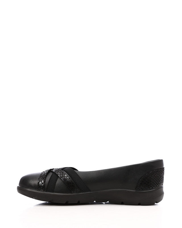 CHE-DVTS-013 Cross Strap Reptile Comfort Ballerina