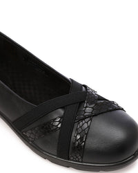 CHE-DVTS-013 Cross Strap Reptile Comfort Ballerina