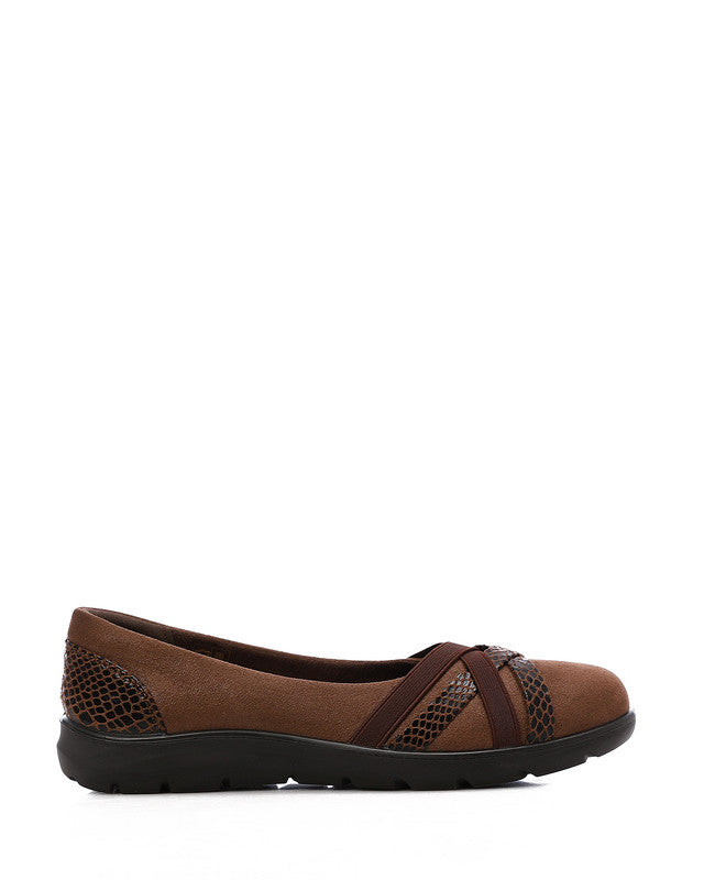 CHE-DVTS-013 Cross Strap Reptile Comfort Ballerina