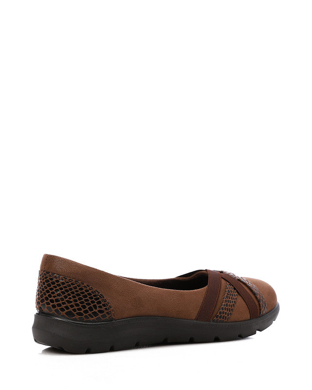 CHE-DVTS-013 Cross Strap Reptile Comfort Ballerina