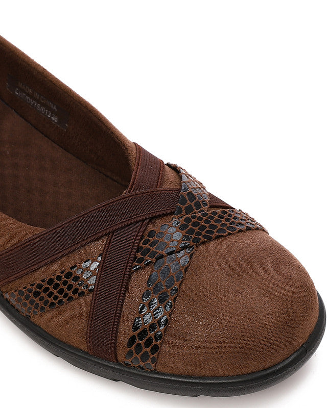 CHE-DVTS-013 Cross Strap Reptile Comfort Ballerina