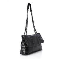 DEE-DVTS-003 Crinkle Patent Chain Shoulder Bag