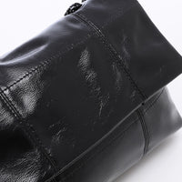 DEE-DVTS-003 Crinkle Patent Chain Shoulder Bag