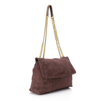 DEE-DVTS-003 Crinkle Patent Chain Shoulder Bag