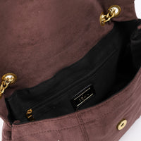 DEE-DVTS-003 Crinkle Patent Chain Shoulder Bag