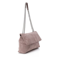 DEE-DVTS-003 Crinkle Patent Chain Shoulder Bag