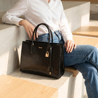 DEE-DVTS-005 Croc Embossed Tote Bag