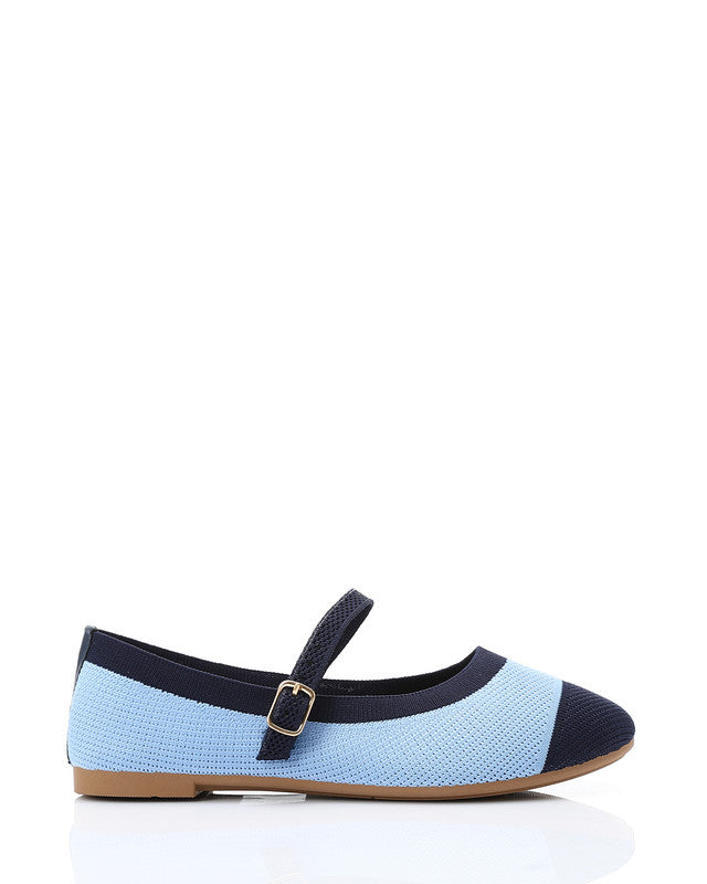 FAN-DJTV-023 Oval Toe Shap Textile Flat Shoes