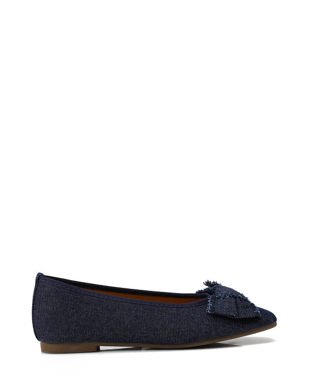 FAN-DJTX-016 Textile Slip-On Ballerina