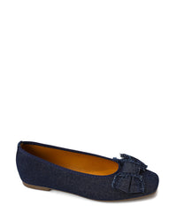 FAN-DJTX-016 Textile Slip-On Ballerina