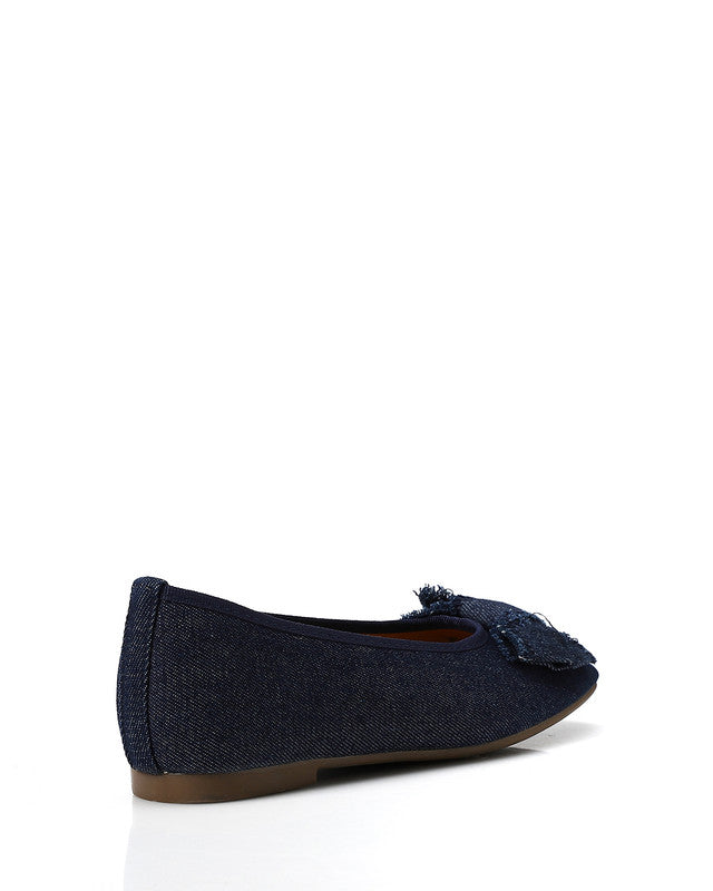 FAN-DJTX-016 Textile Slip-On Ballerina