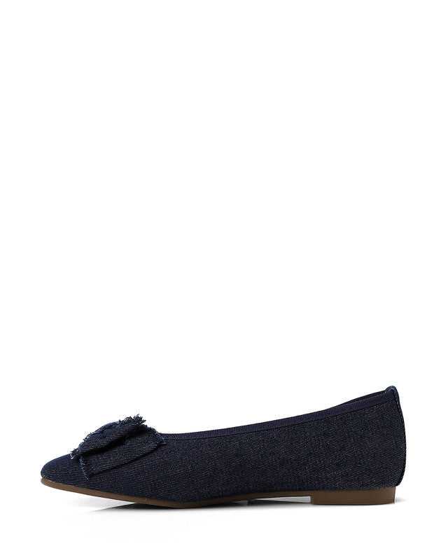 FAN-DJTX-016 Textile Slip-On Ballerina