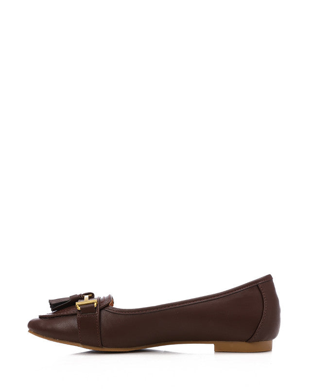 FAN-DVTS-001 Semi-Square Toe Shape Tassel Loafer