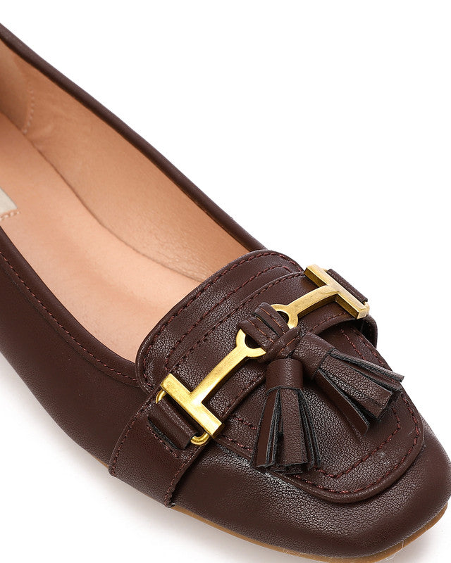 FAN-DVTS-001 Semi-Square Toe Shape Tassel Loafer
