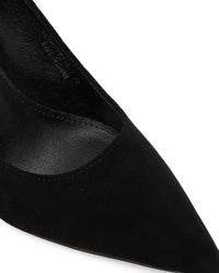 GER-DVTS-001 Pointed Toe Faux Suede High Heel Pumps