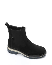 GER-DVTX-016 Round Toe Suede Ankle Boots