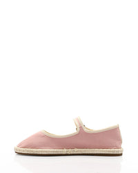 GOR-DJTV-007 Buckle Closure Oval Toecap Flat Shoes