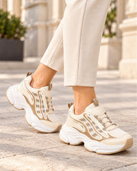 GOR-DVTS-002 Chunky Mesh Platform Sneakers