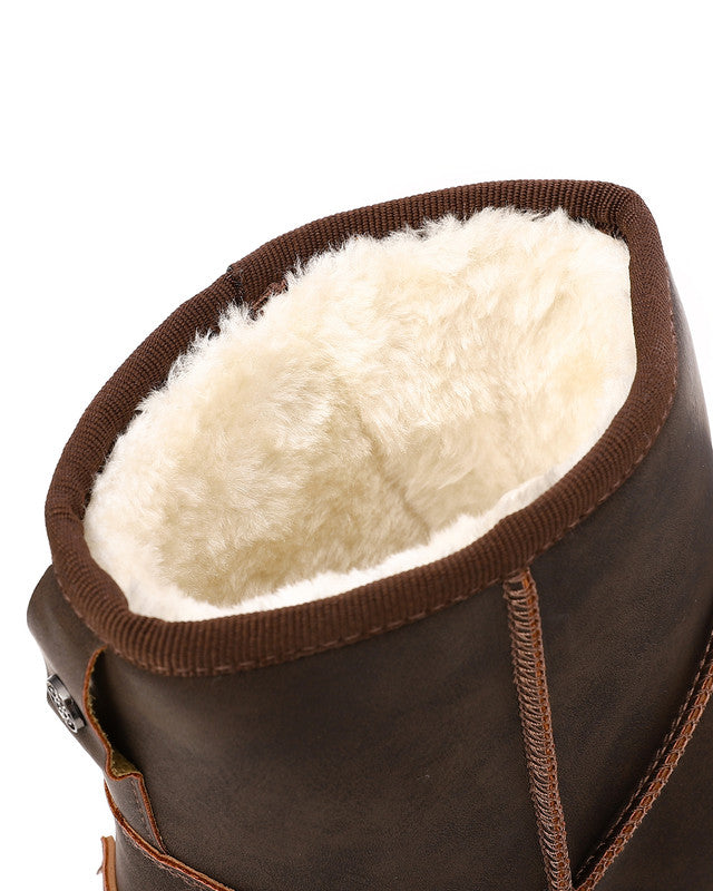 GOR-DVTS-003 Shearling-Lined Nubuck Ankle Boots