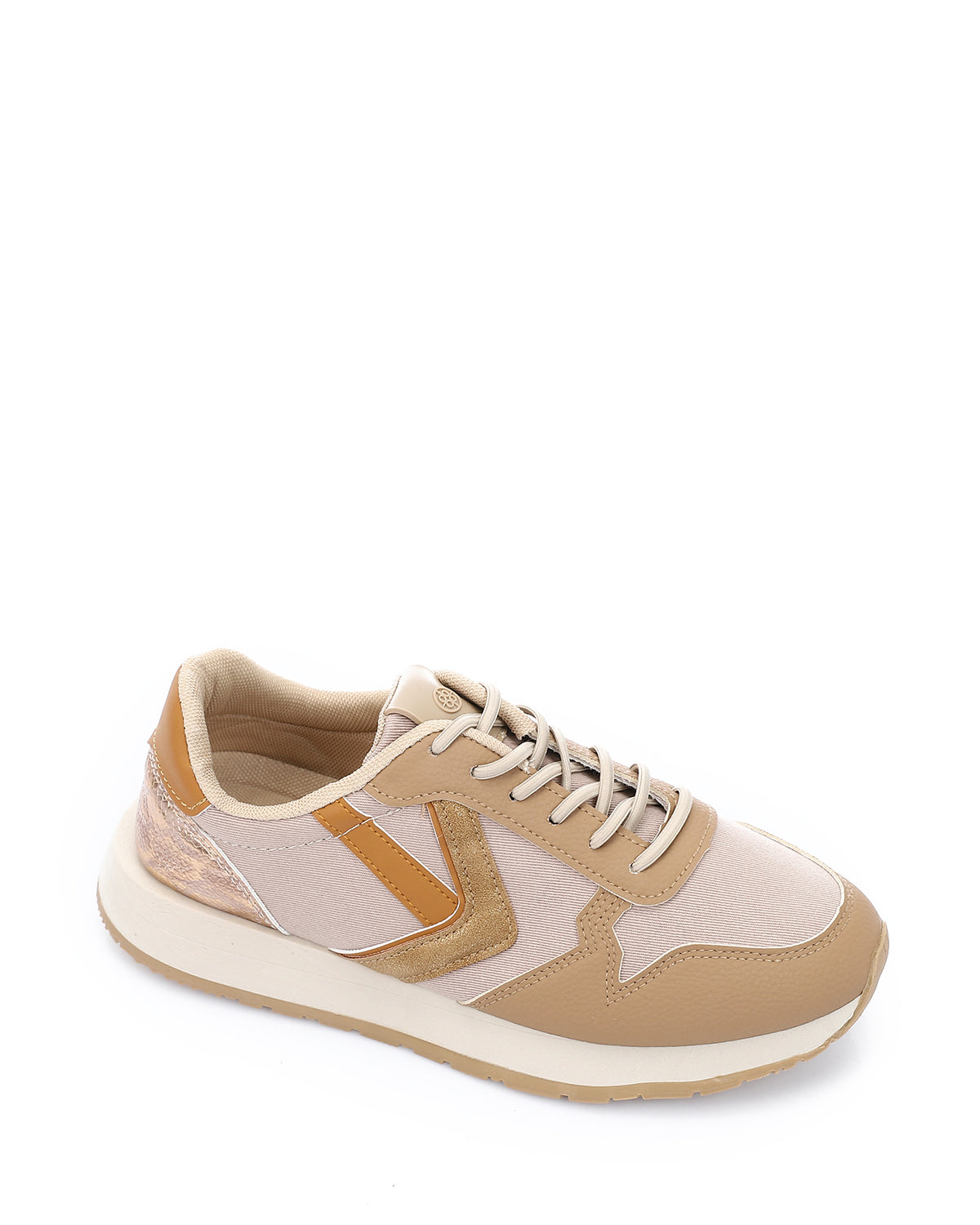 GPS-DVTV-016  Leather & Mesh Lace-Up Sneakers