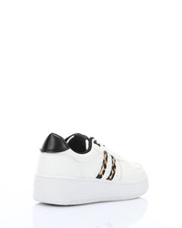 GPS-DVTV-023 Lace Up Off White Sneakers With Midsole