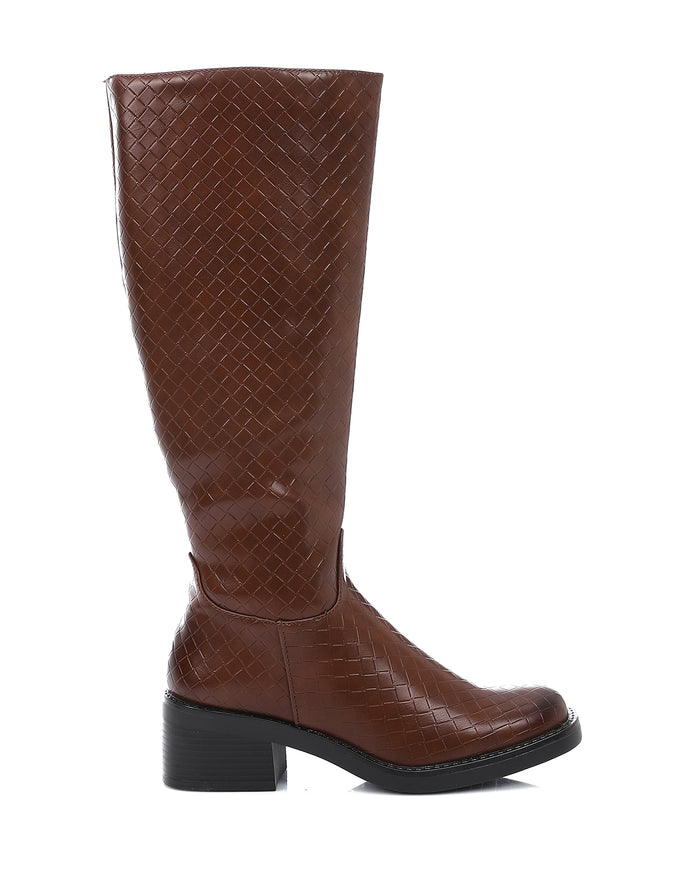 GPS-DVTV-040 Leather Knee High Boots
