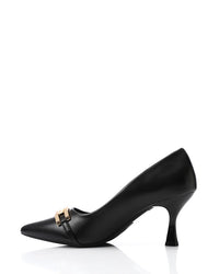 HOG-DJTX-008 Cream Pointed Kitten Heel