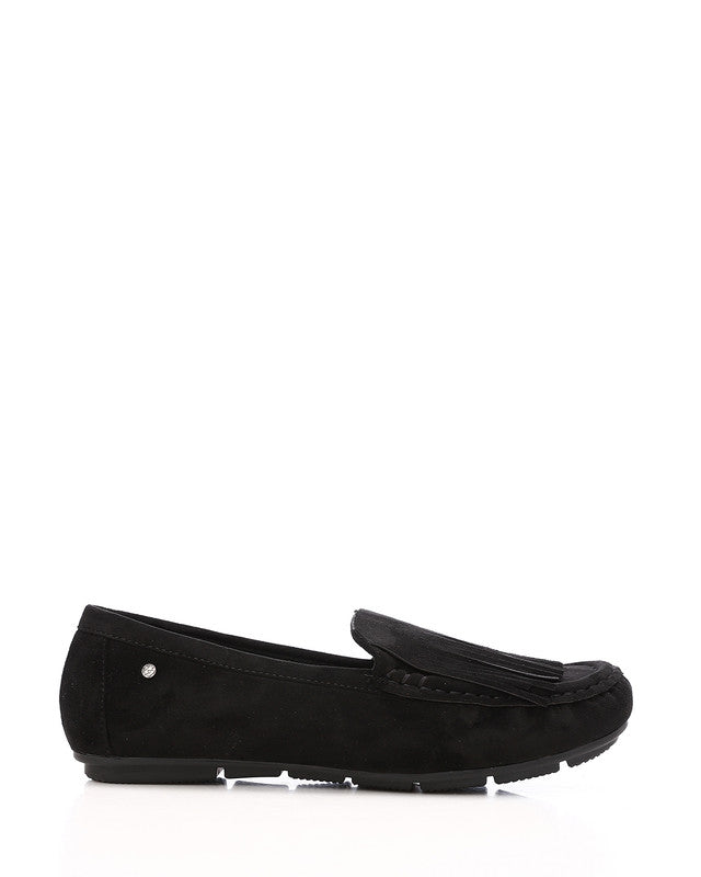 HOG-DVTS-001 Suede Fringe Moccasin Loafer
