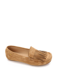 HOG-DVTS-001 Suede Fringe Moccasin Loafer