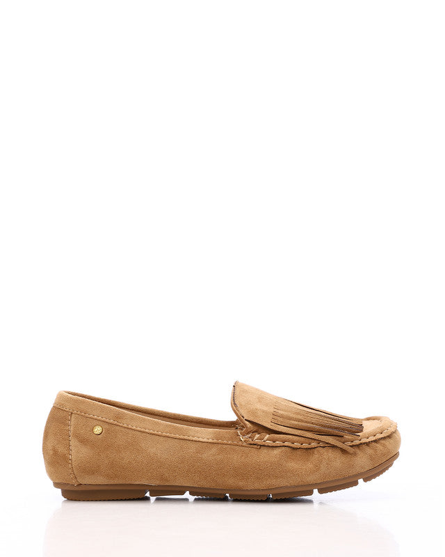 HOG-DVTS-001 Suede Fringe Moccasin Loafer