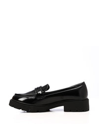 HOG-DVTS-006 Shiny Leather Round Toe Shape Loafer