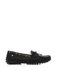 HOG-DVTS-008 Textured Leather Flat Loafer