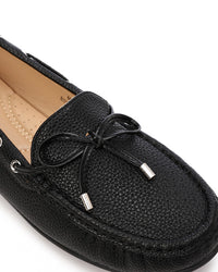 HOG-DVTS-008 Textured Leather Flat Loafer