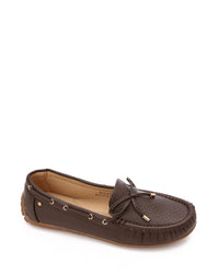 HOG-DVTS-008 Textured Leather Flat Loafer