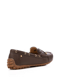 HOG-DVTS-008 Textured Leather Flat Loafer