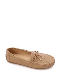 HOG-DVTS-008 Textured Leather Flat Loafer