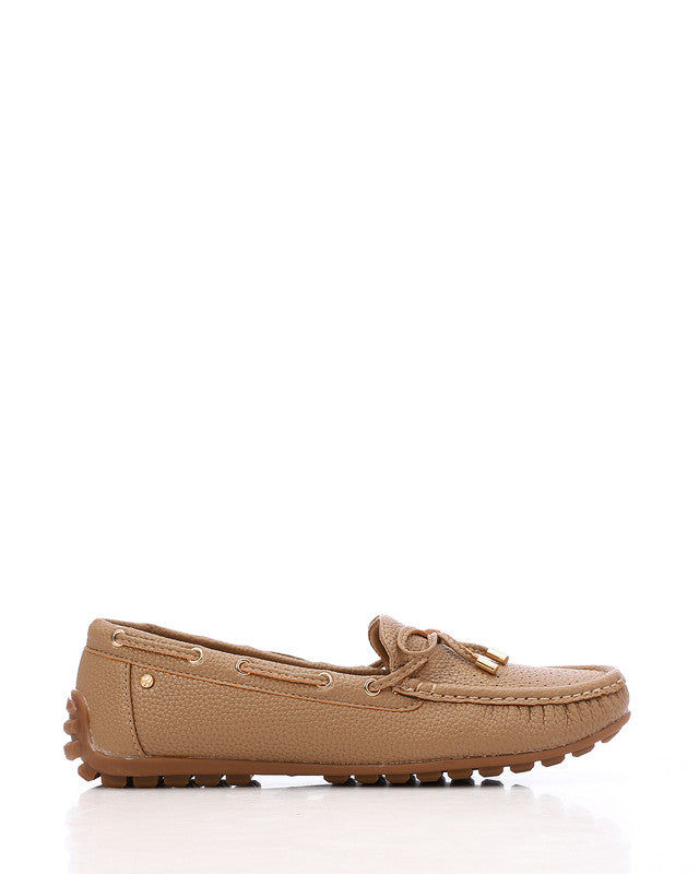 HOG-DVTS-008 Textured Leather Flat Loafer