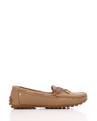 HOG-DVTS-008 Textured Leather Flat Loafer